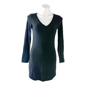 Chaser Black Mini Dress V-Neck Long Sleeve Size S
